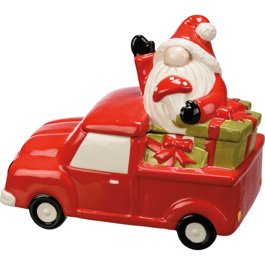 Truck and Santa Treat Jar