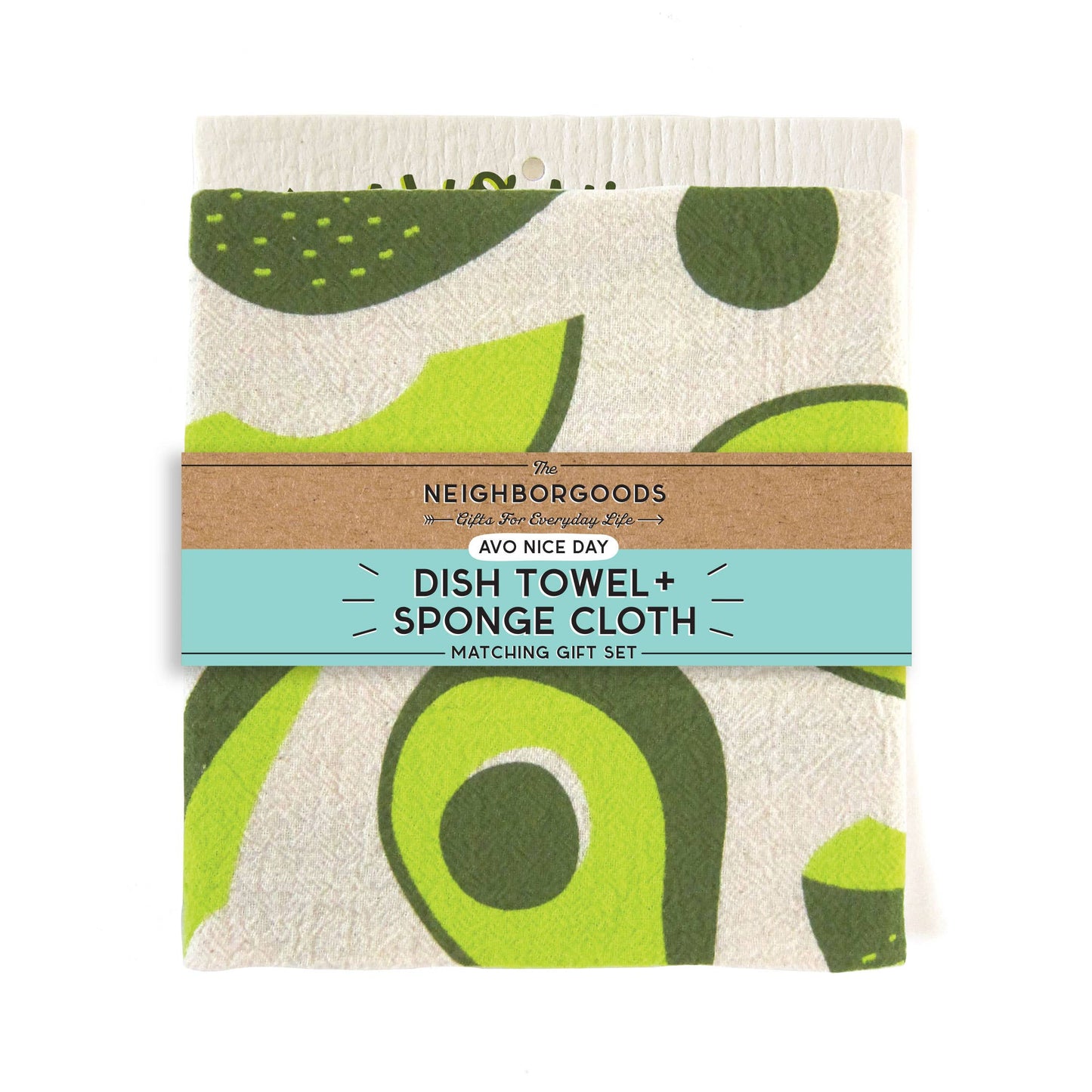 Avocado - Tea Towel + Sponge Cloth Set
