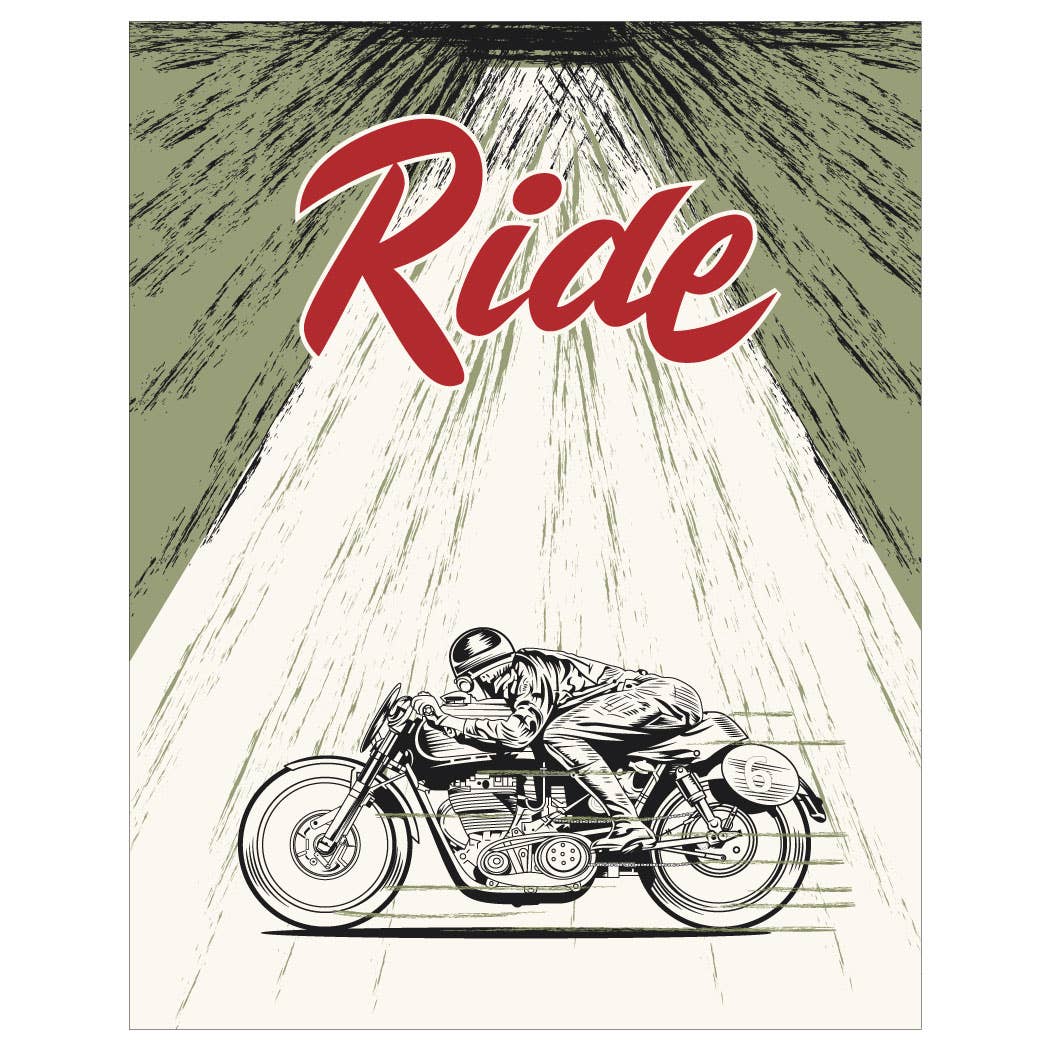 2.5'' x 3.5'' Ride Motorcycle Man Magnet