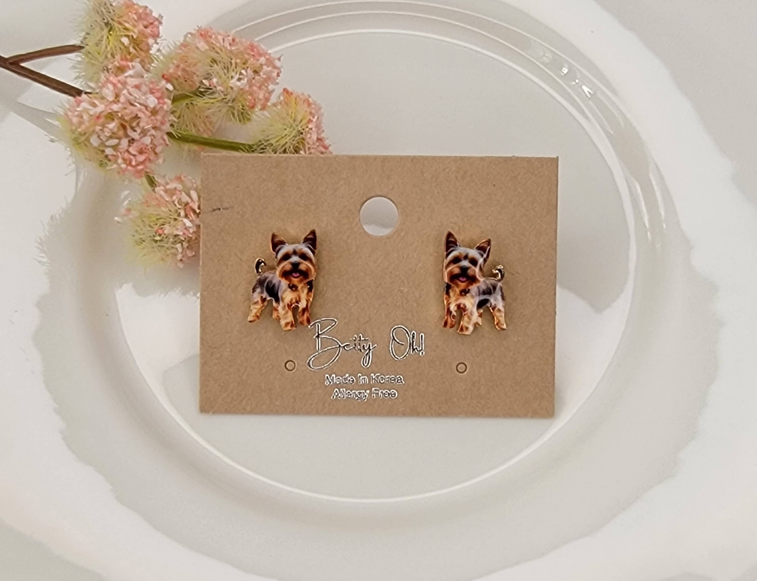 YORKSHIRE TERRIER POST EARRINGS