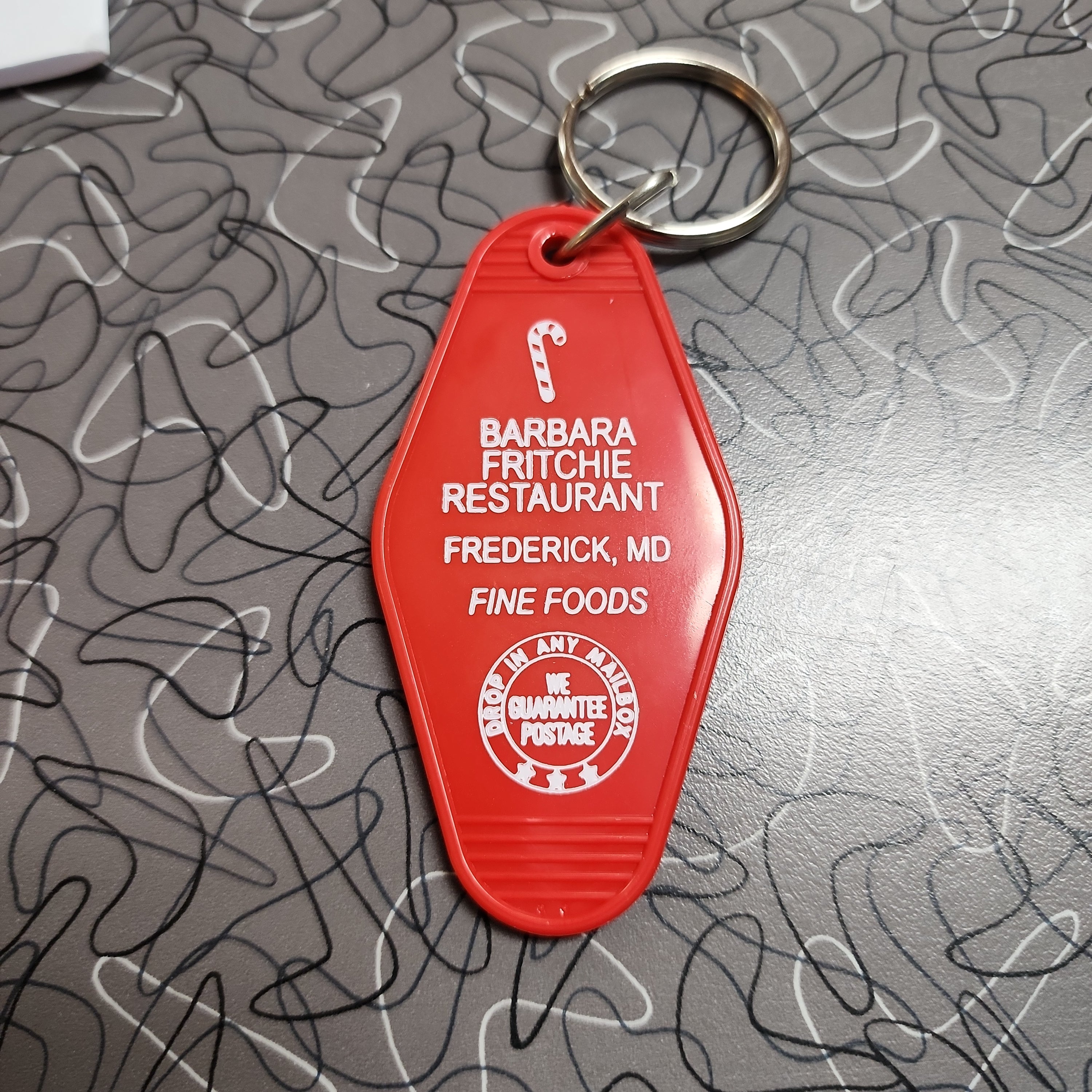 Retro hotel sale keychain