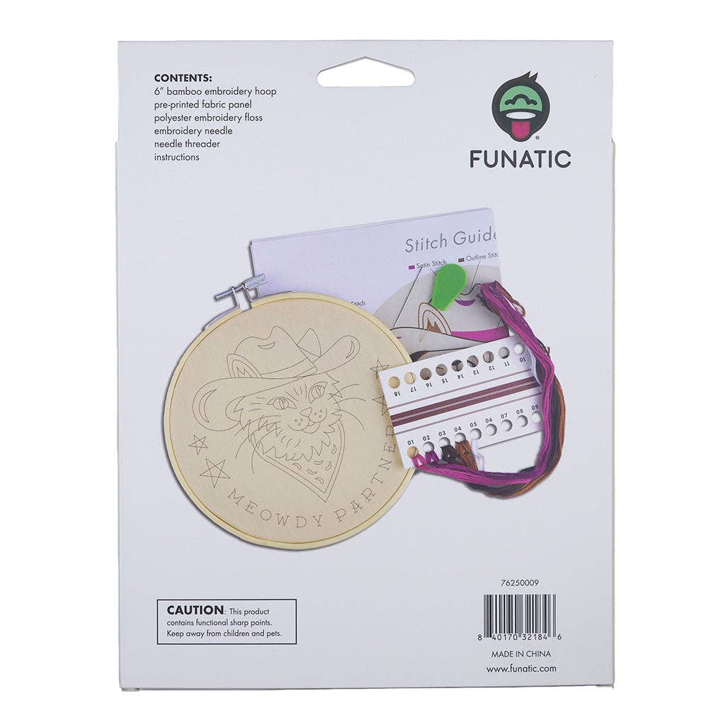 Meowdy Partner Cat Embroidery Kit