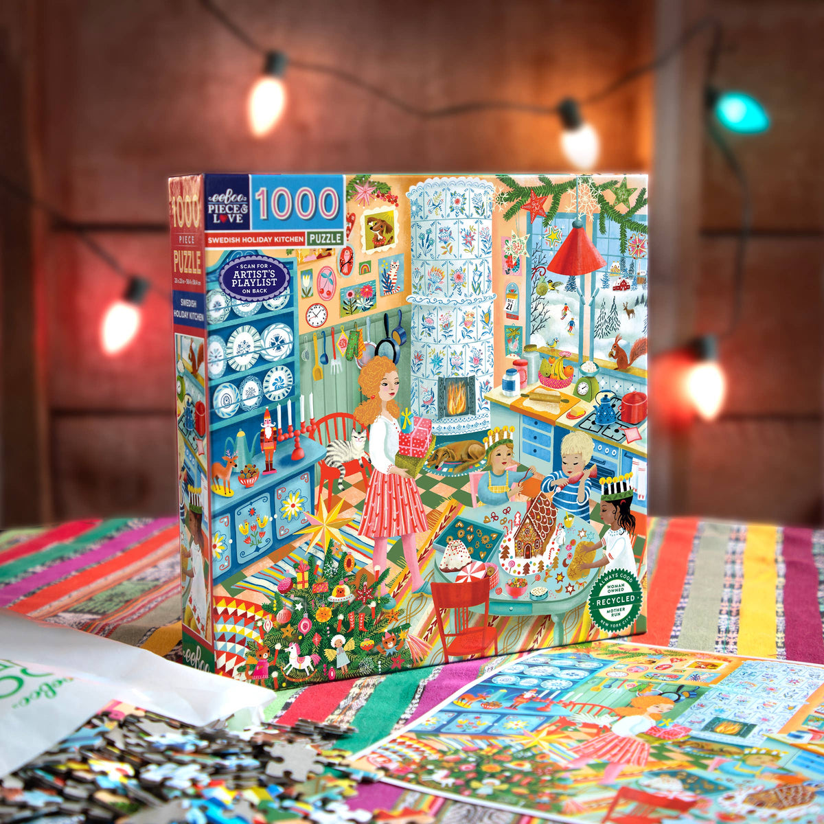 Swedish Holiday Kitchen 1000 Piece Puzzle