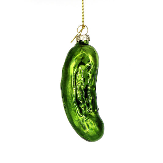 Glass Pickle Christmas Ornament