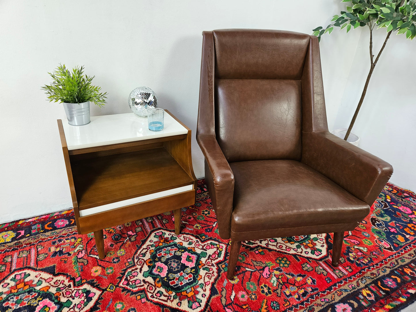 ST0323103 Danish Arm Chair in Brown