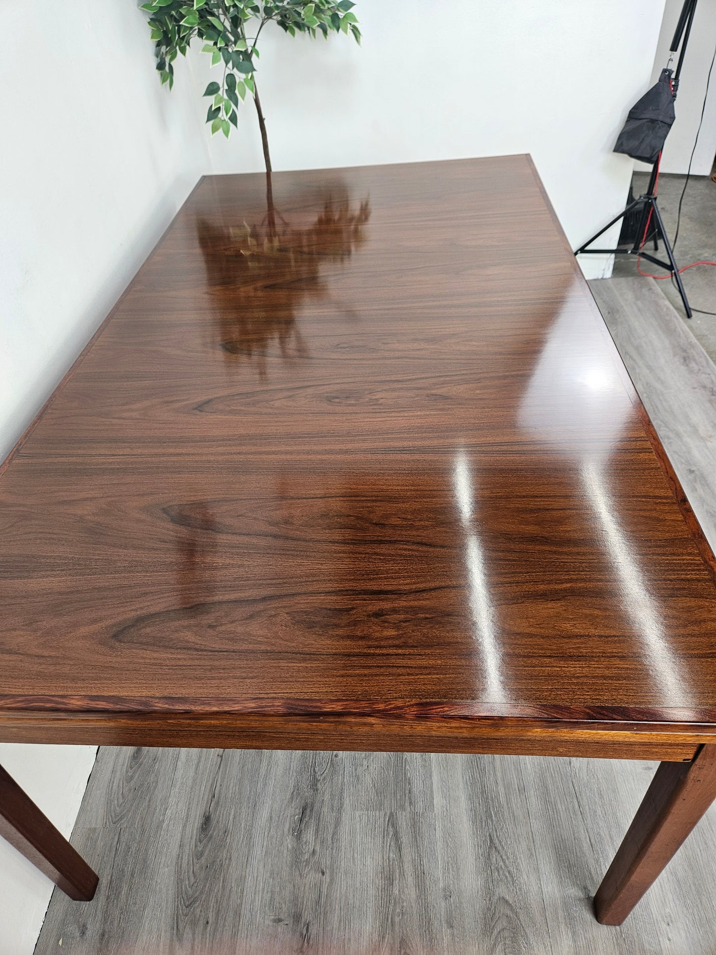 Danish Rosewood Dining Table by H. Sigh & Sons