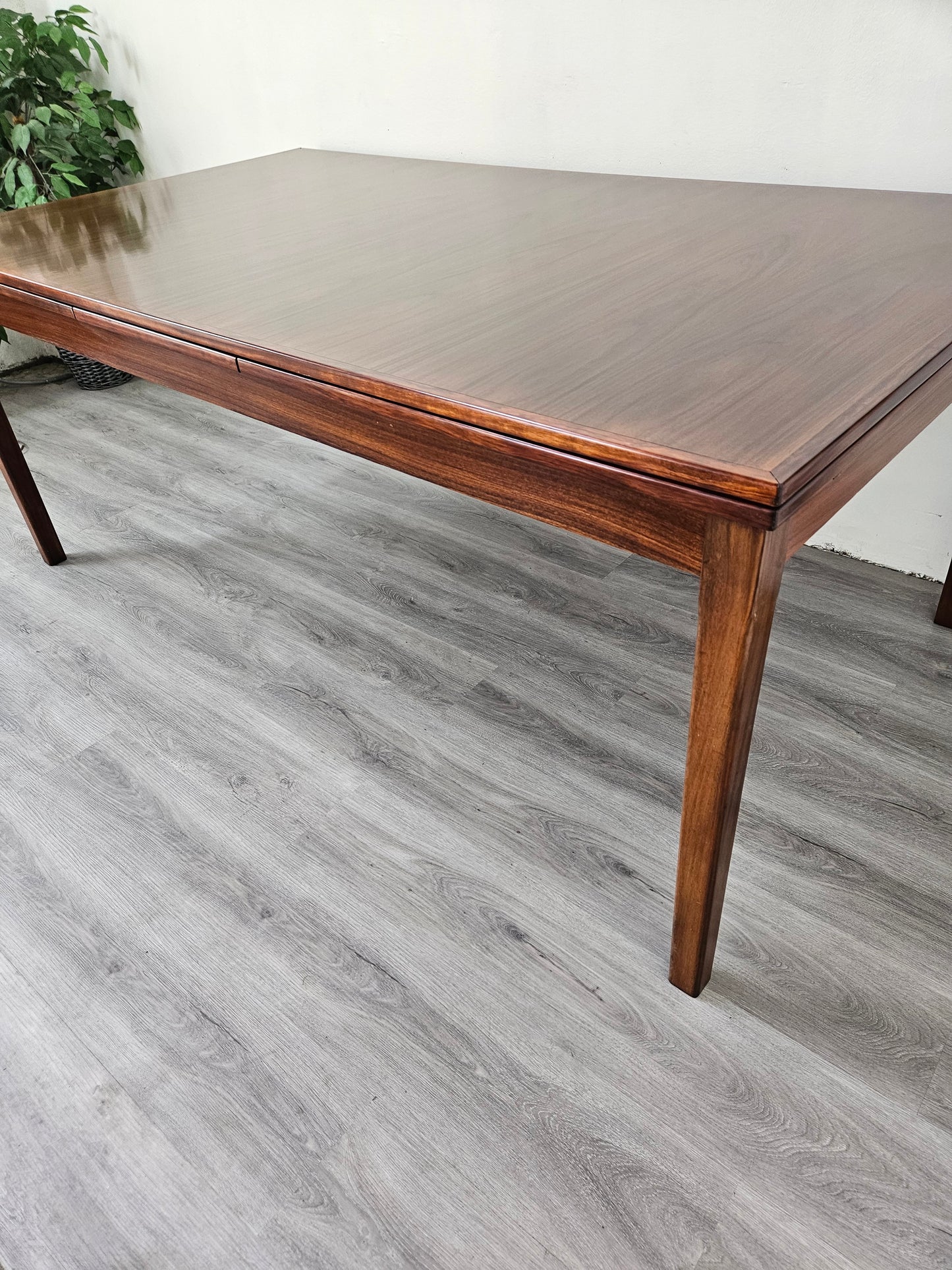Danish Rosewood Dining Table by H. Sigh & Sons