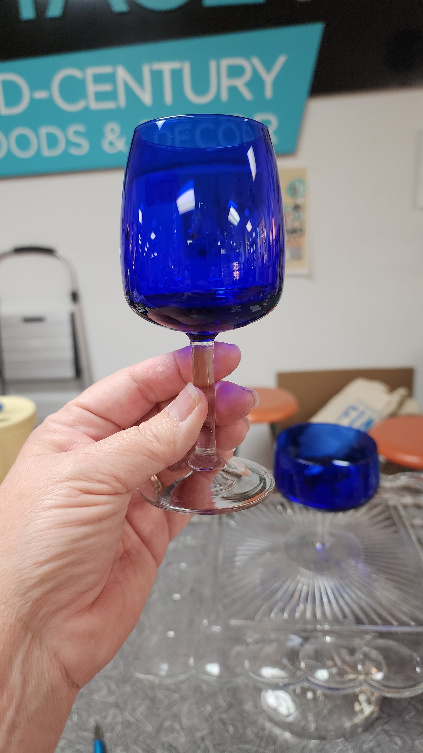 Cobalt glassware for aynex