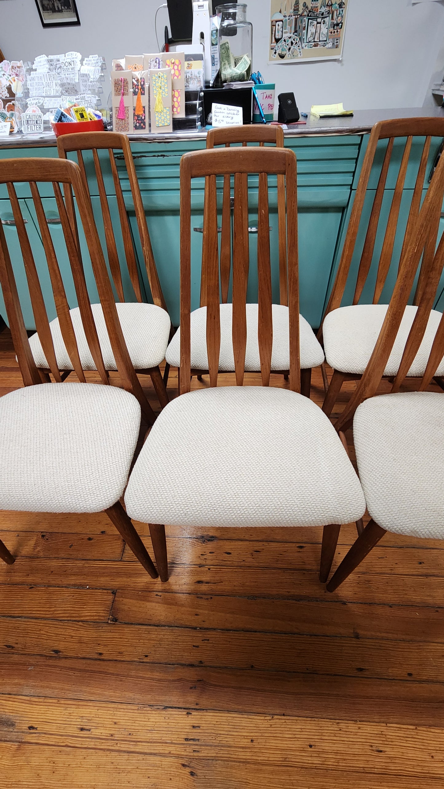 Set of 6 Koefoeds-Hornslet "Eva" Chairs