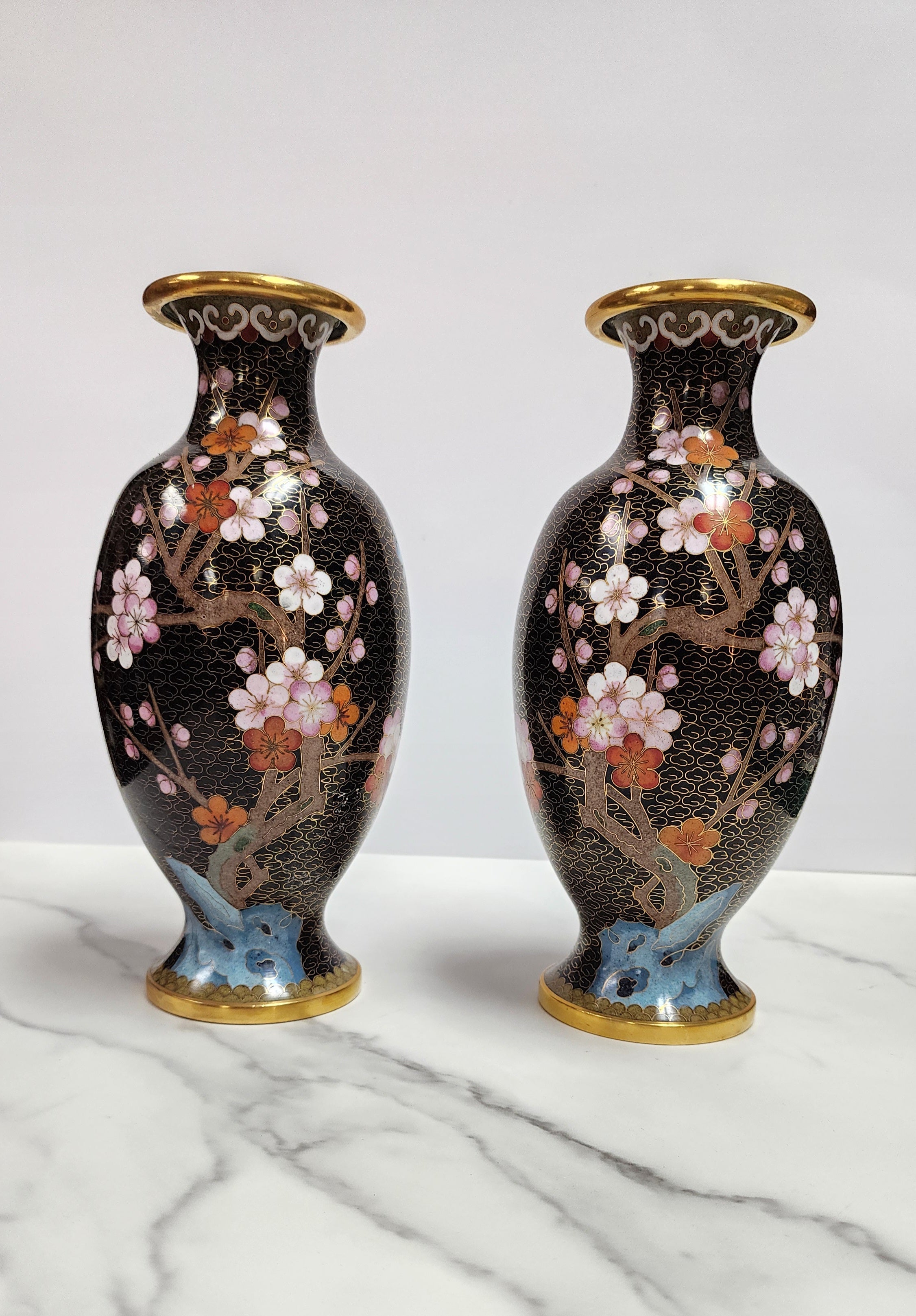 Vintage Chinese Cloisonne Metal Vases – Vintage MC