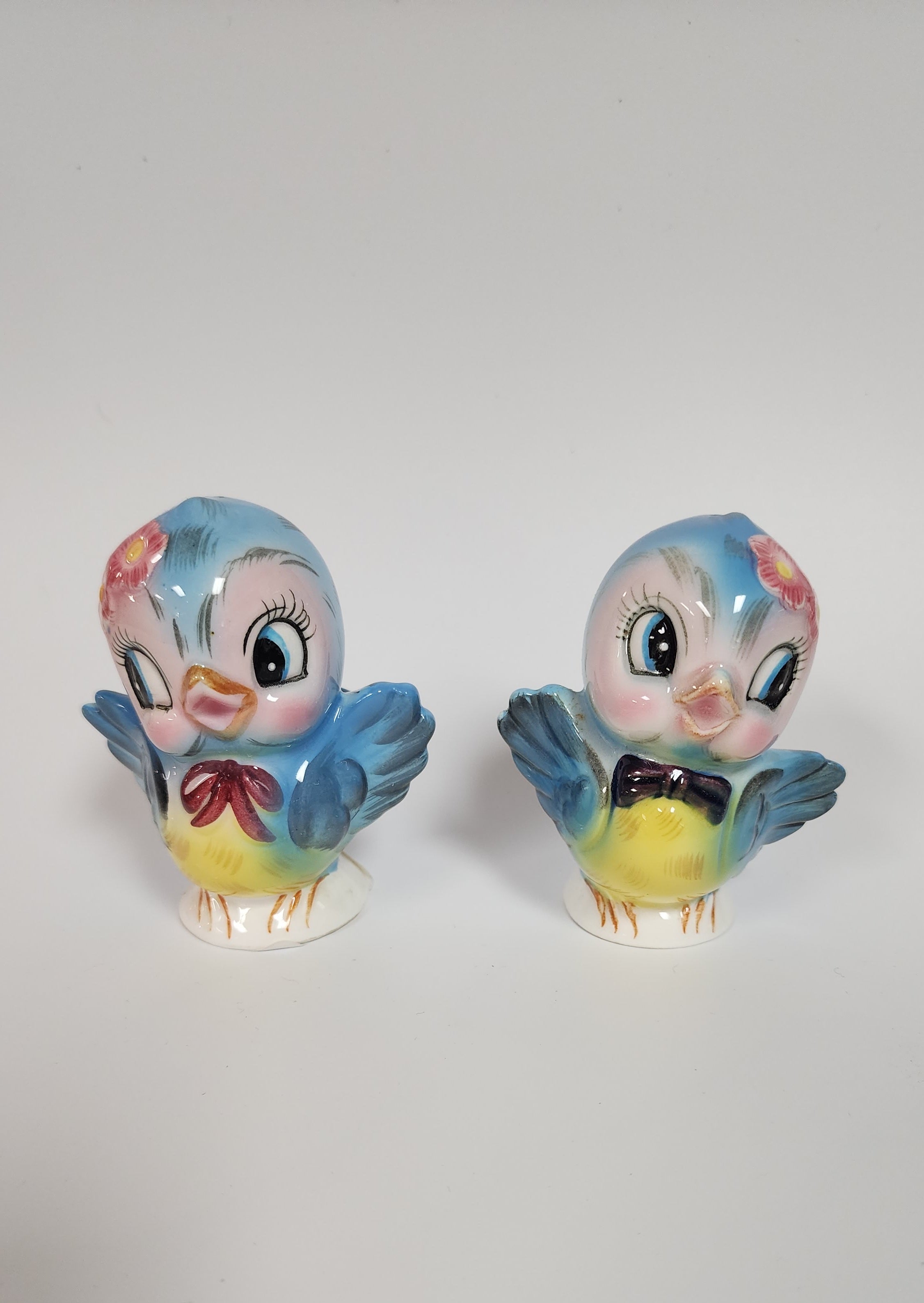 Vintage 1950s Lefton Bluebird Salt & Pepper