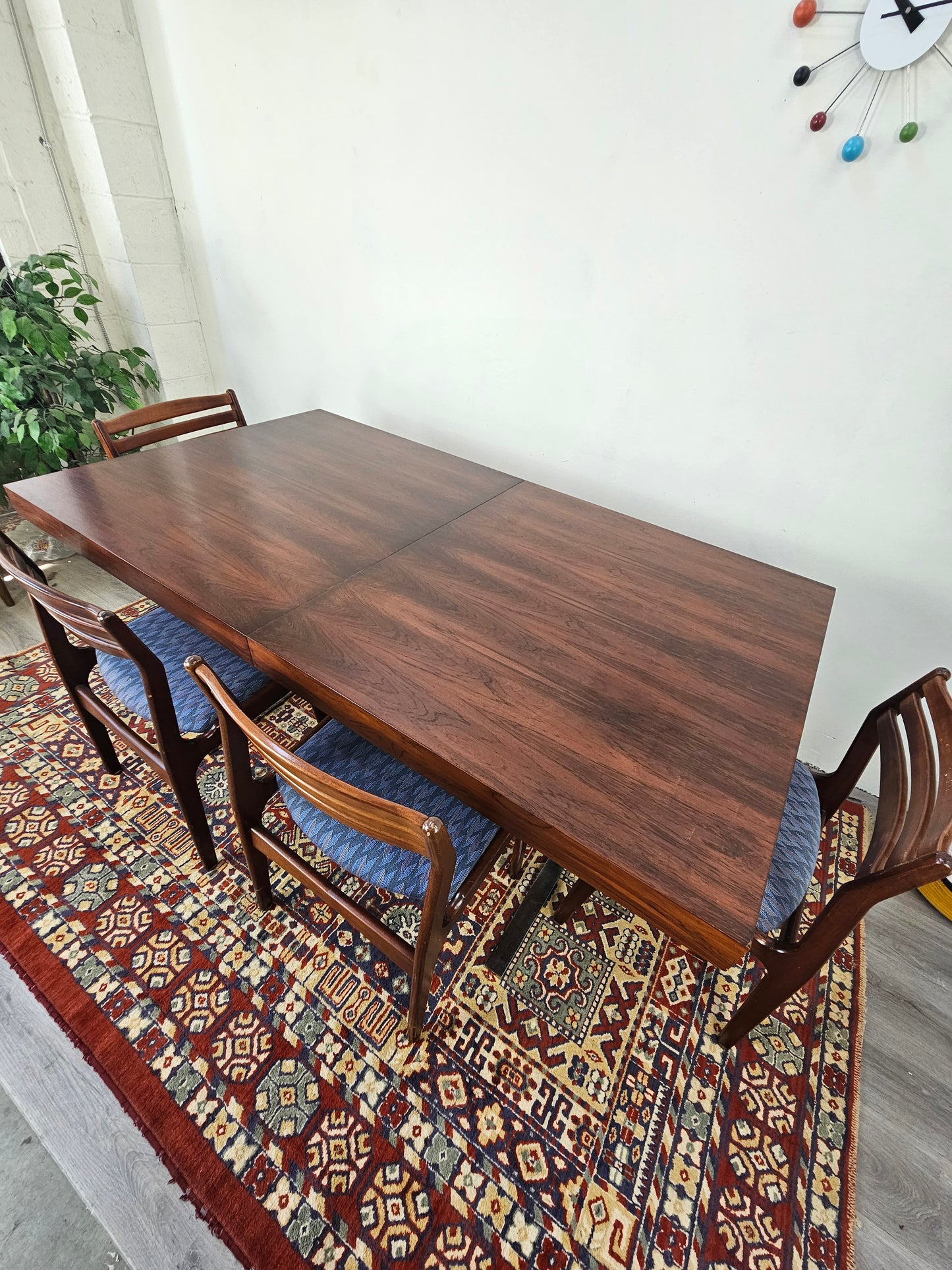 Brazilian Rosewood Dining Table by Poul Norreklit for Georg Petersens