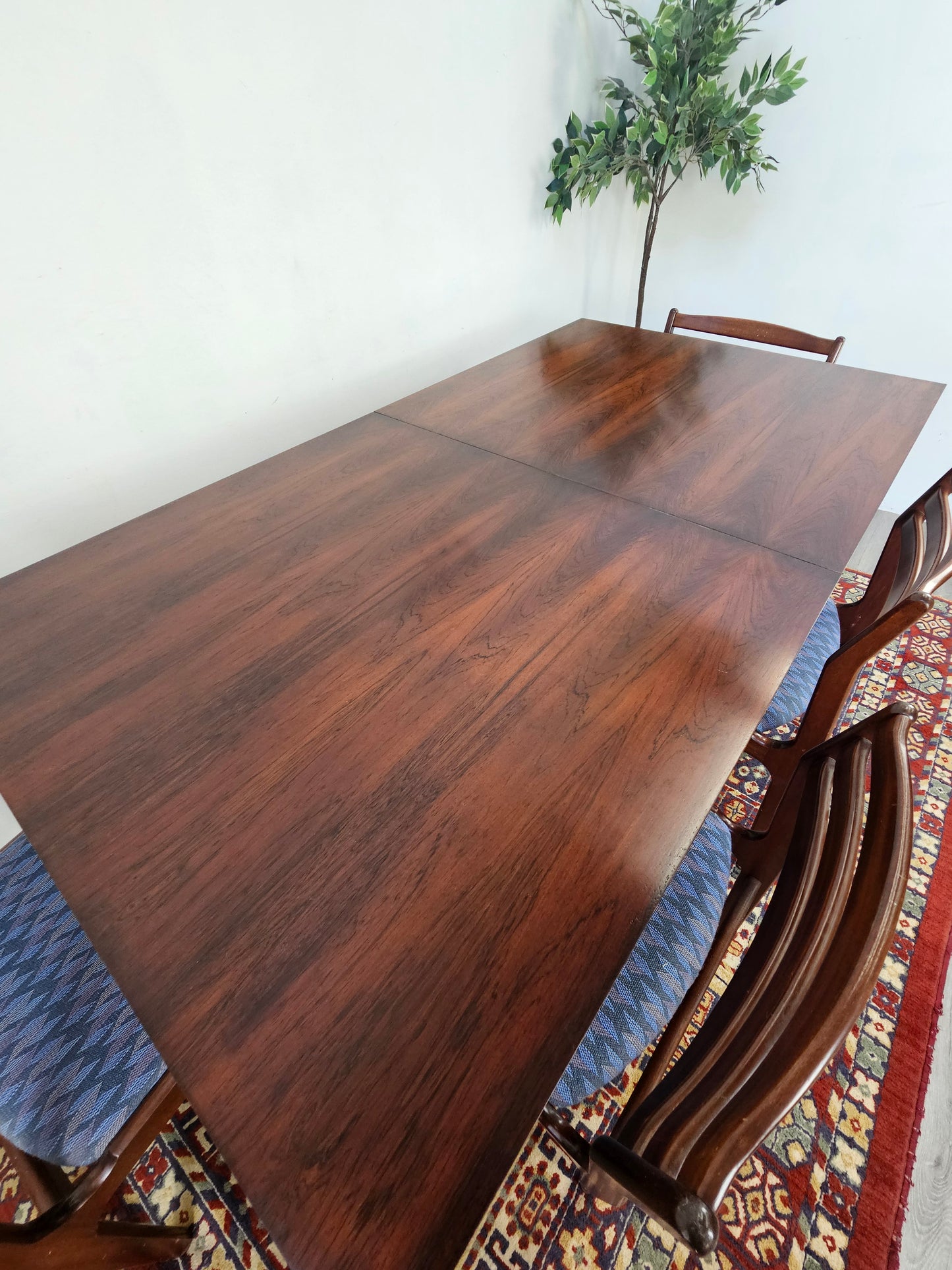 Brazilian Rosewood Dining Table by Poul Norreklit for Georg Petersens