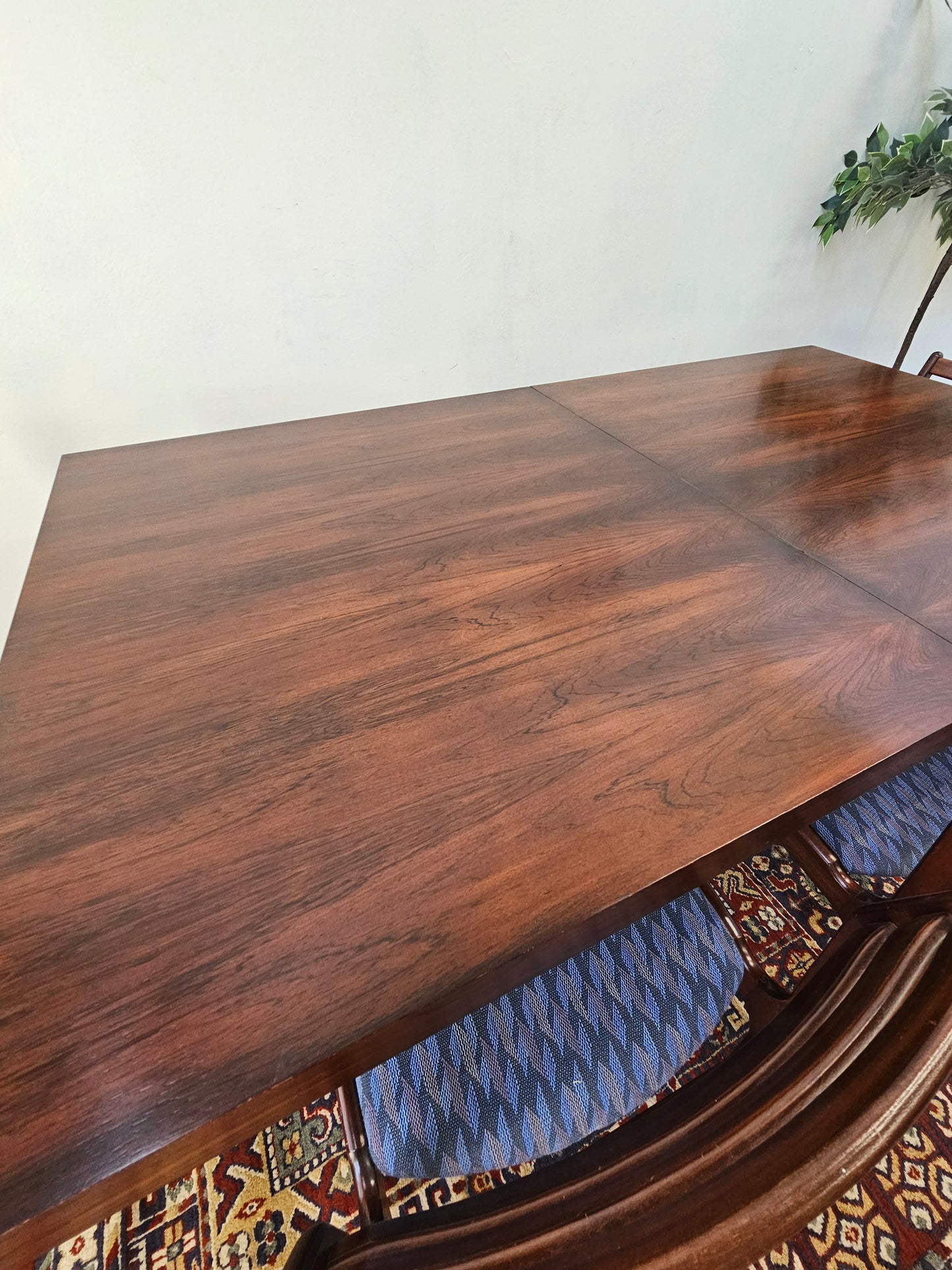 Brazilian Rosewood Dining Table by Poul Norreklit for Georg Petersens