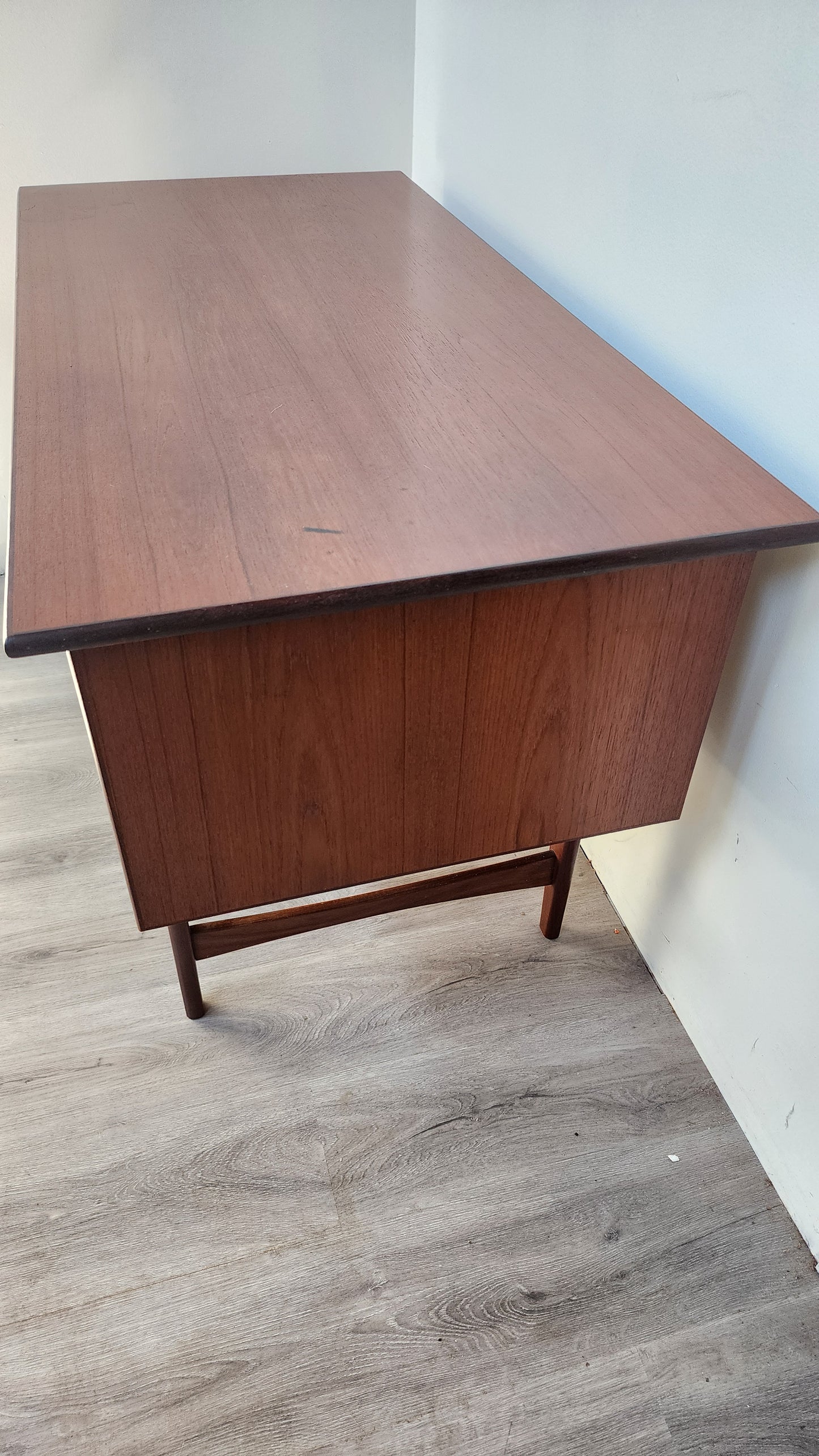 Danish Teak Petite Desk with Cubby 0724004