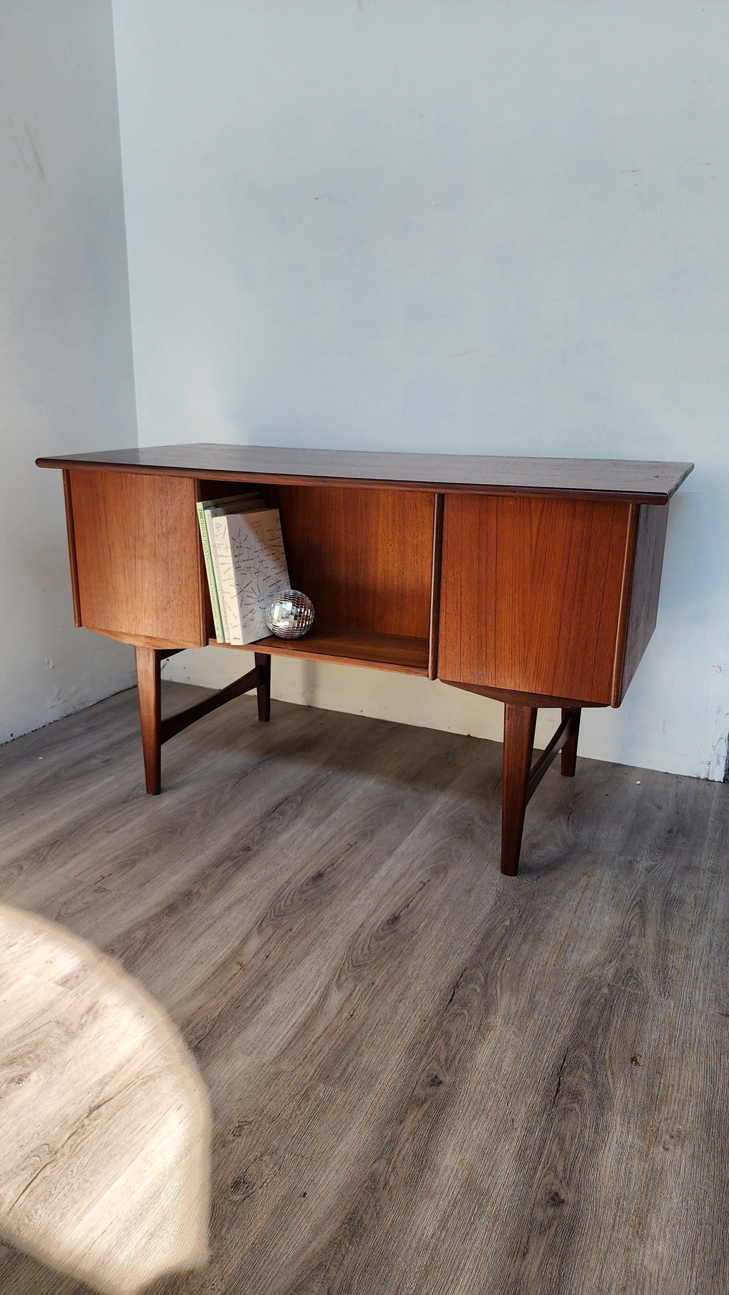 Danish Teak Petite Desk with Cubby 0724004