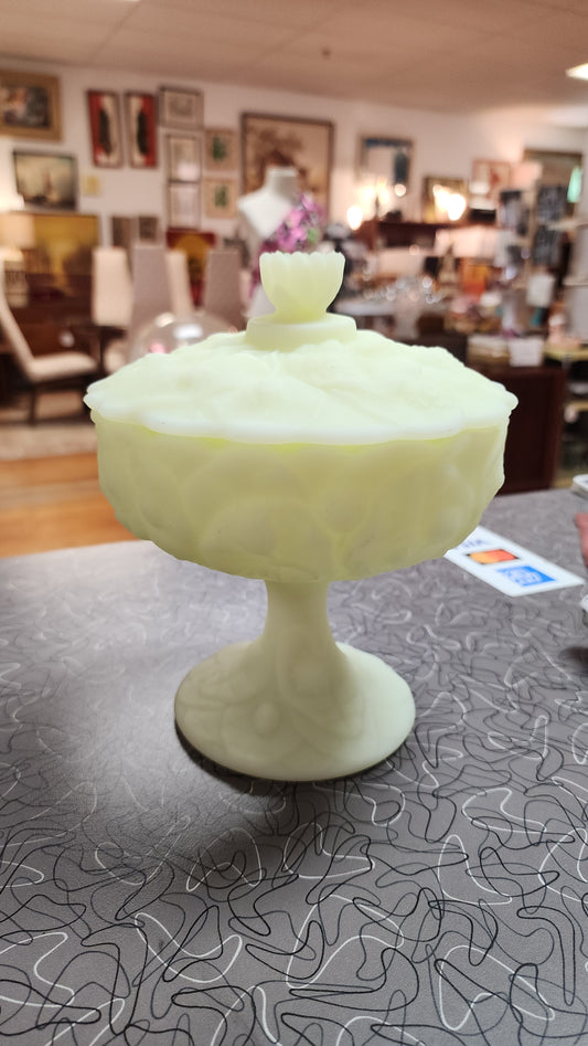 Fenton Lily of the Valley Candy Dish MAG