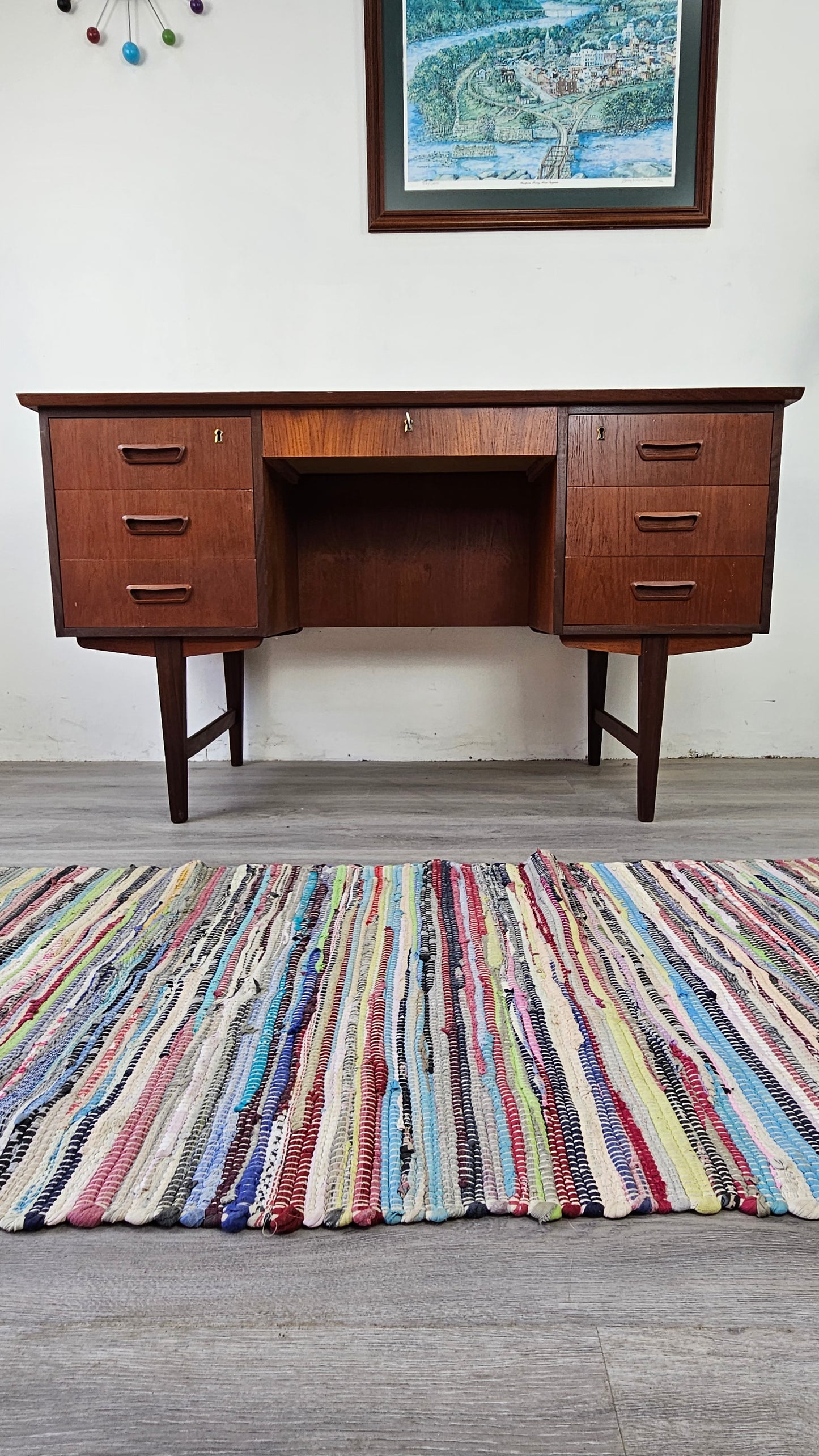 ST1224007 Vintage Danish Teak Desk