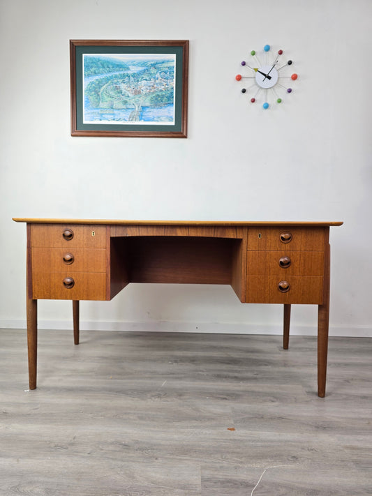 Danish Teak Desk attr to Kai Kristiansen