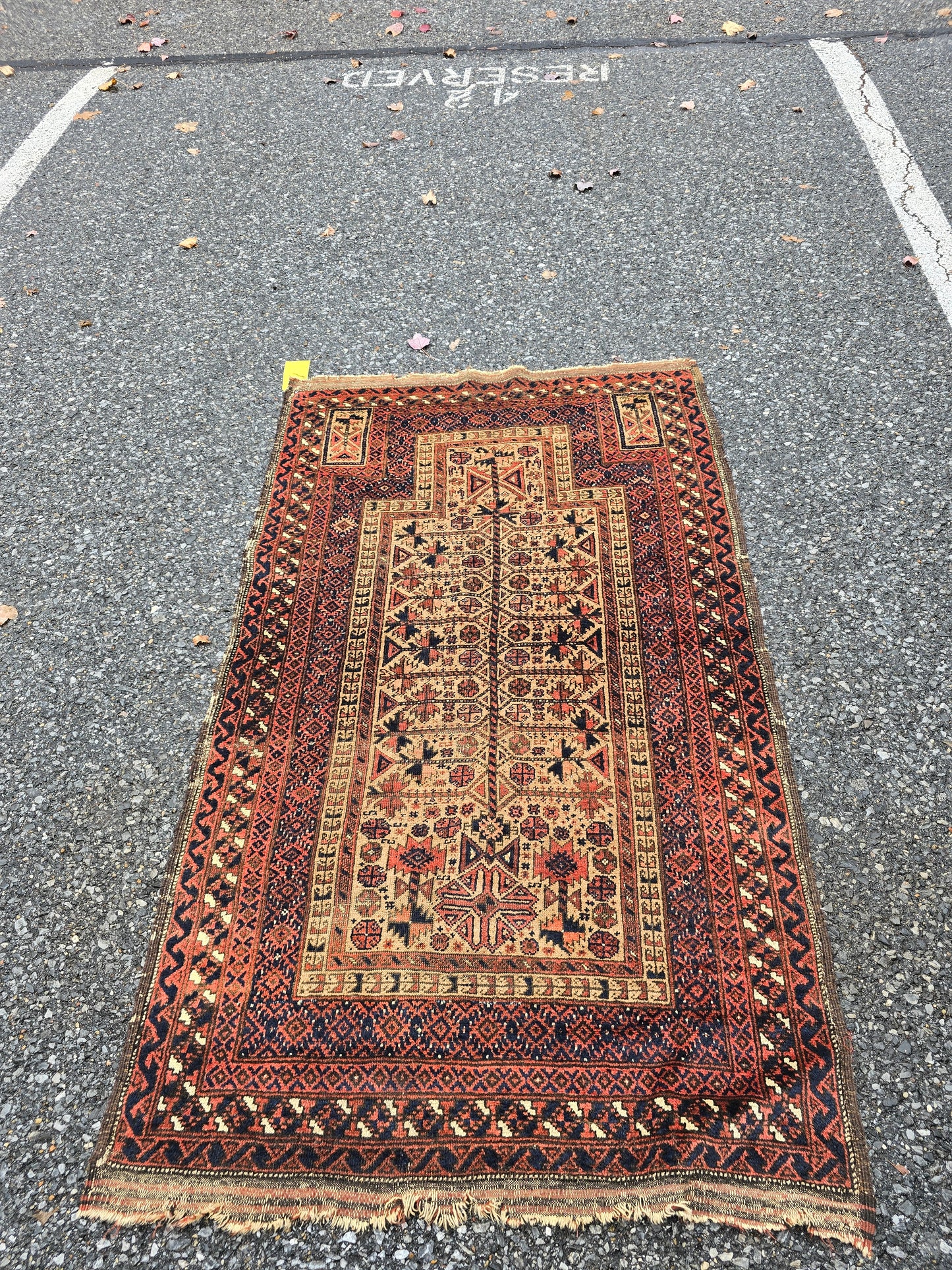Vintage Afghan Belouch Rug