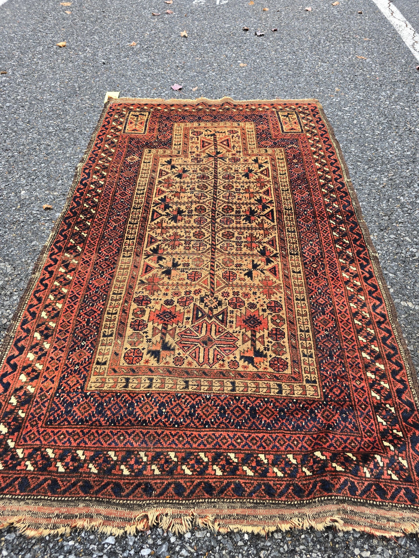 Vintage Afghan Belouch Rug
