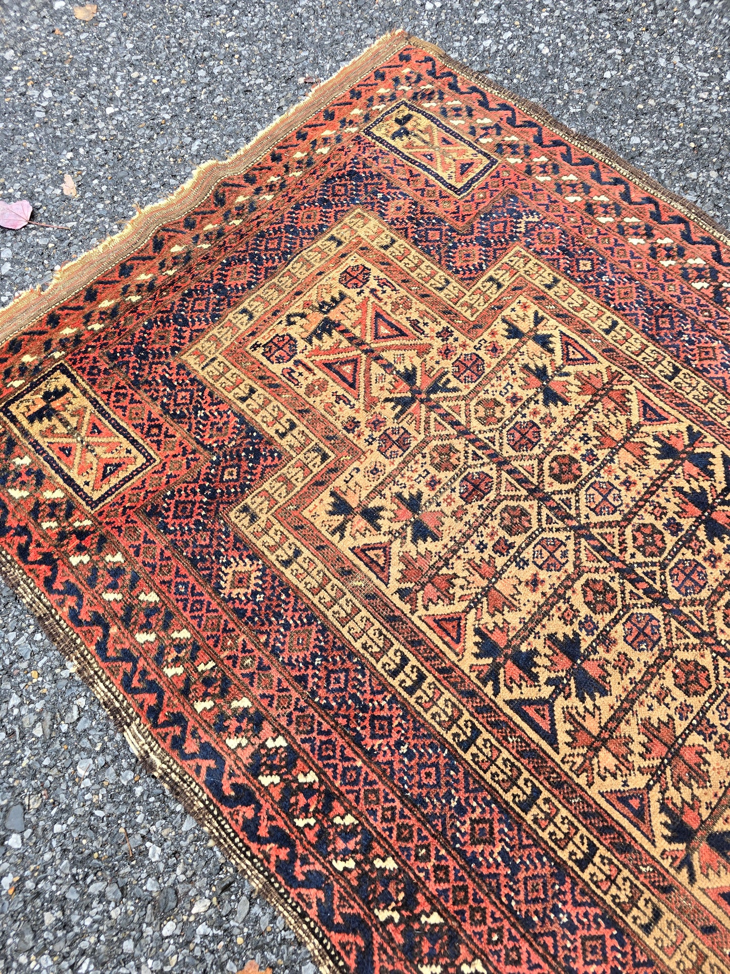 Vintage Afghan Belouch Rug