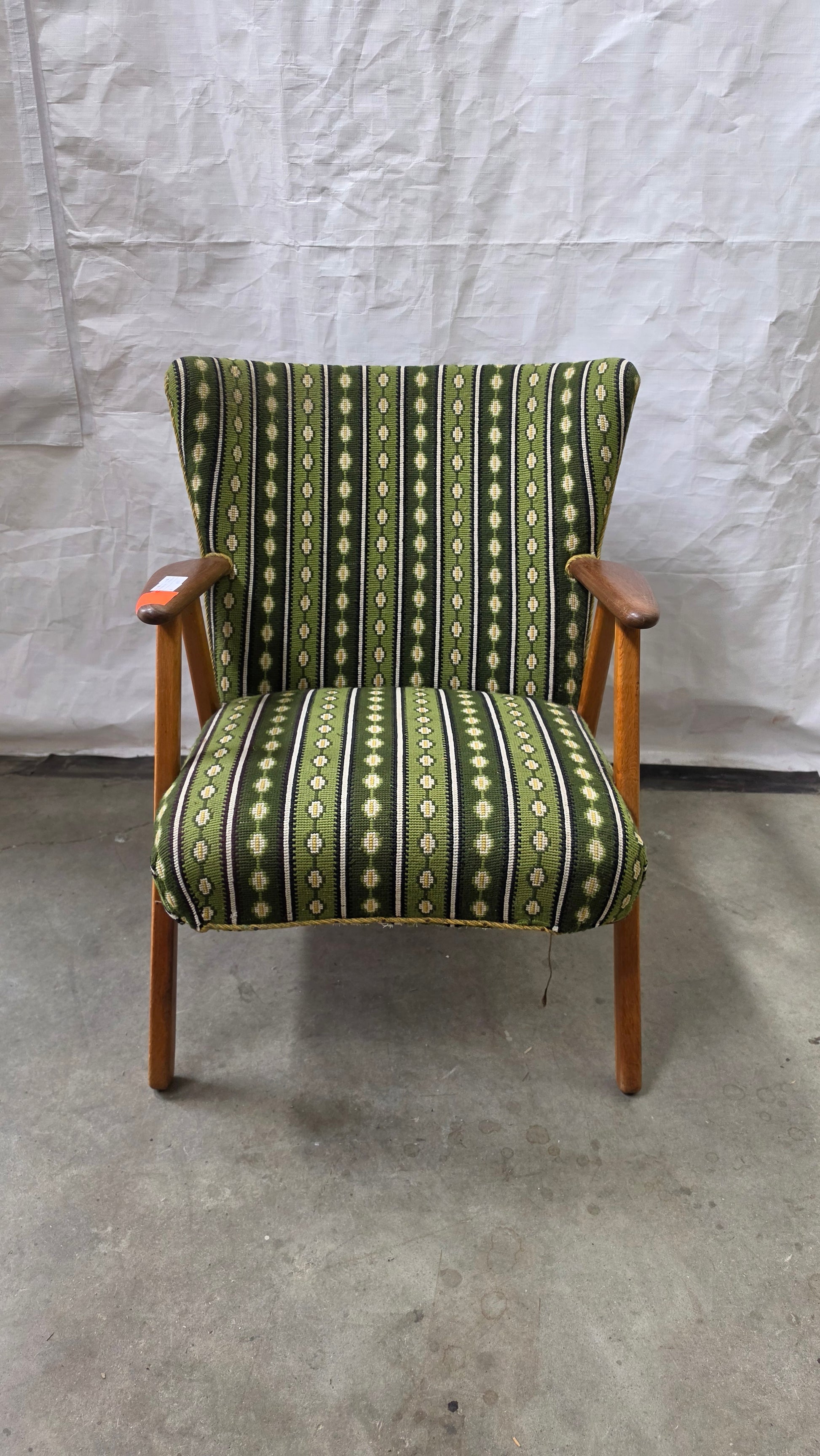 Danish Lounge Chair in Green