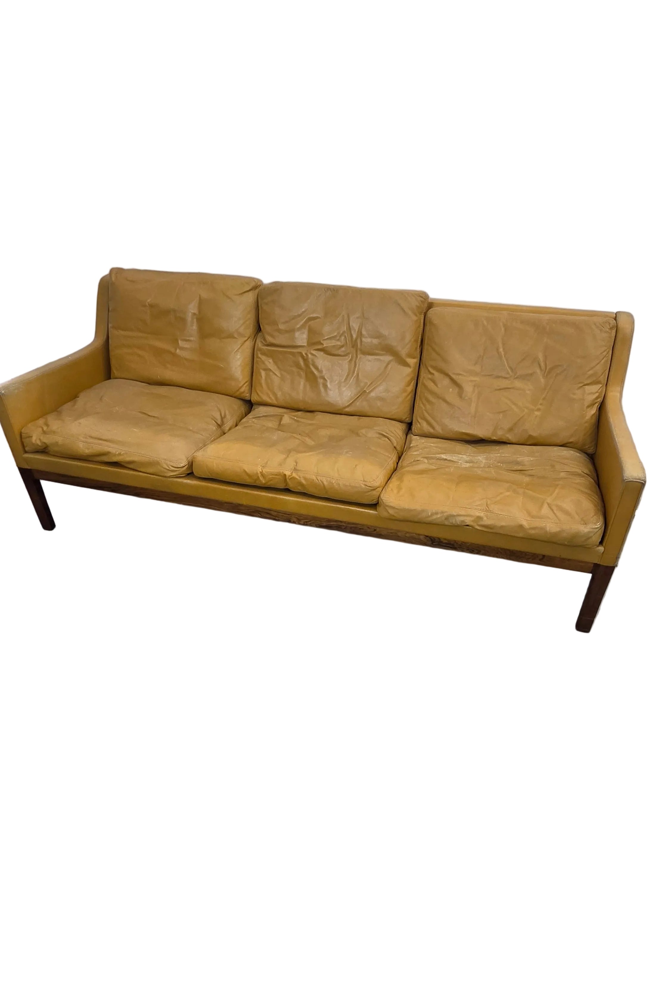 COUH0520005 Leather Danish Sofa