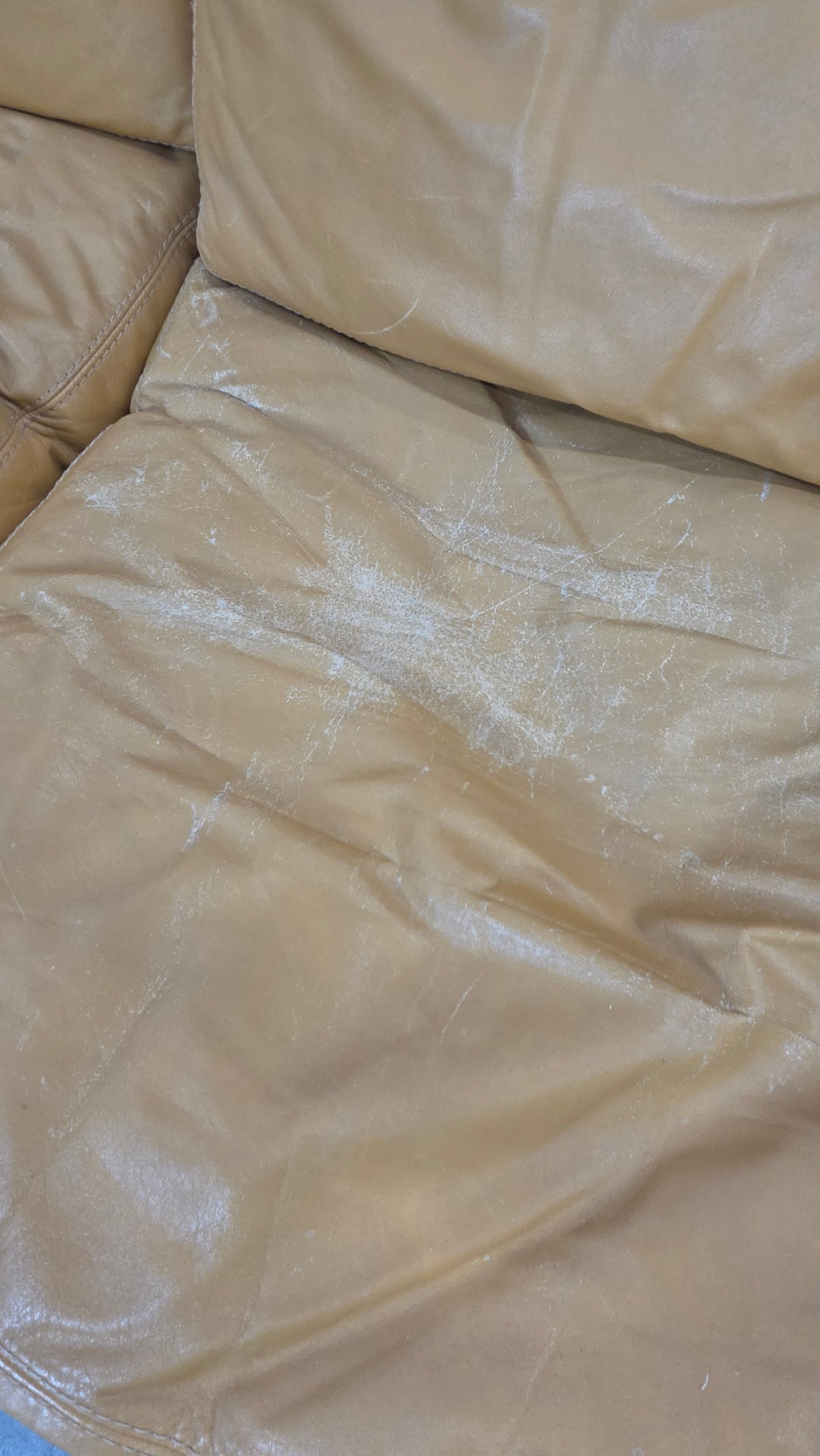 COUH0520005 Leather Danish Sofa