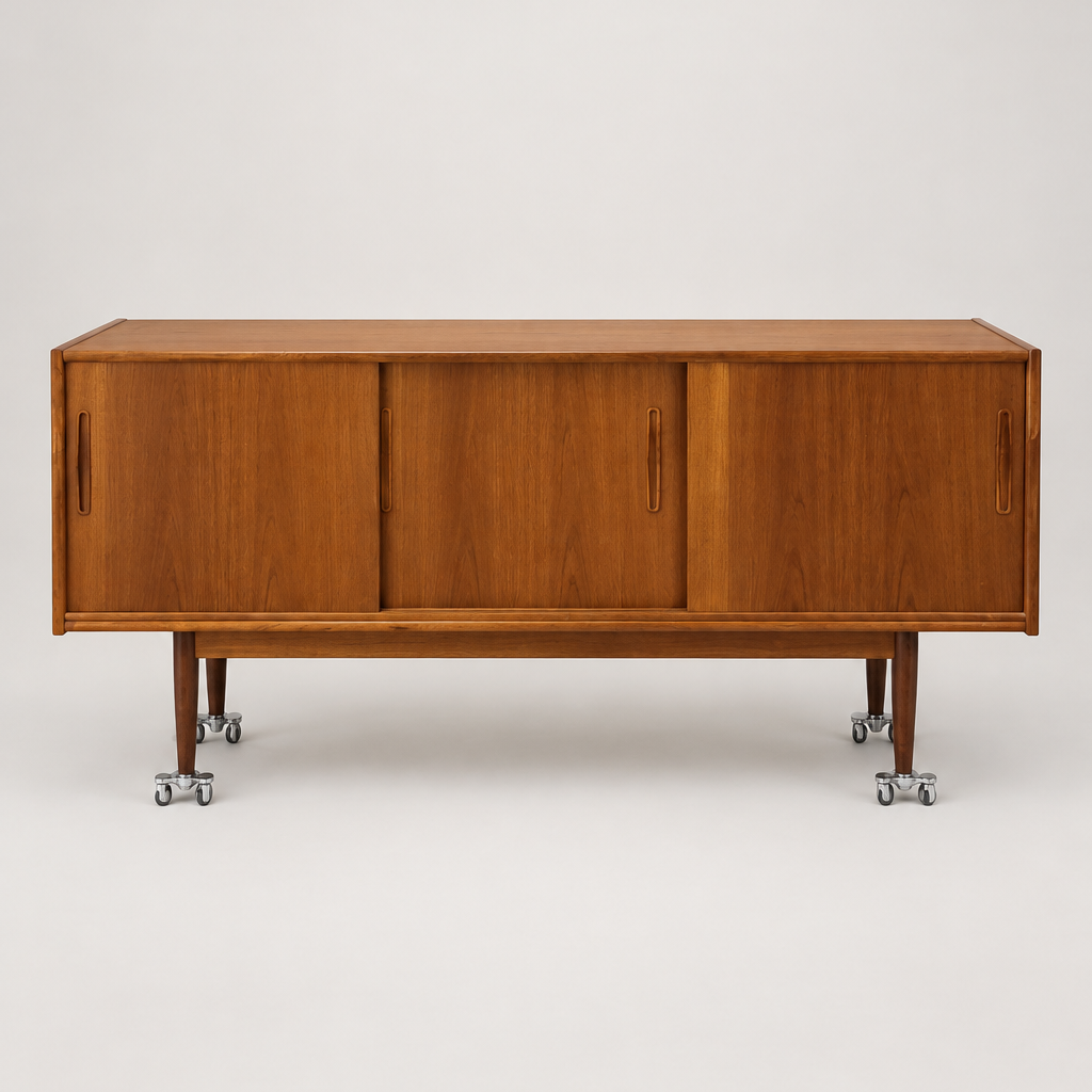 Teak Credenza with Sculptural Pulls CRDZ0526002