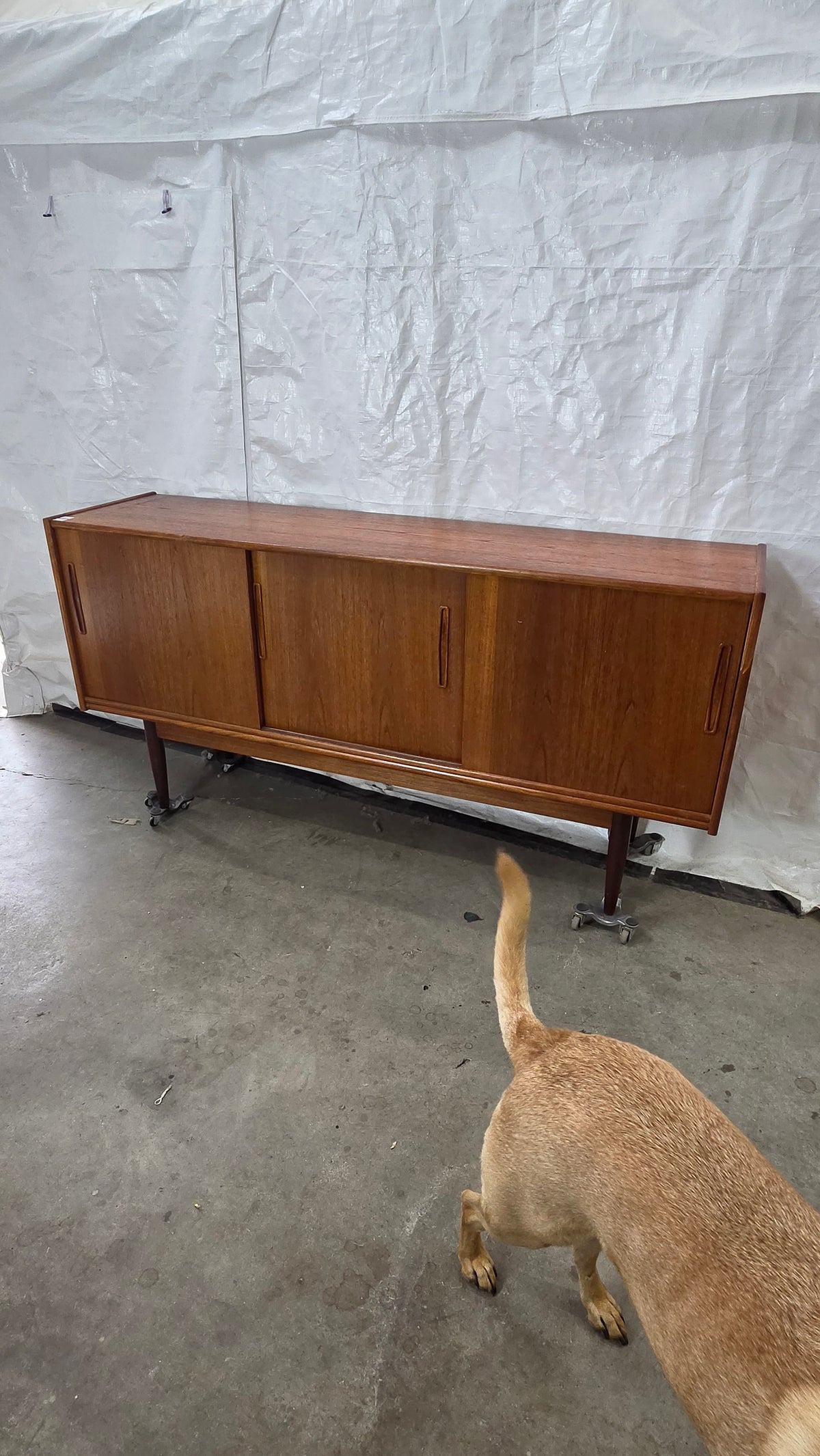 Teak Credenza with Sculptural Pulls CRDZ0526002