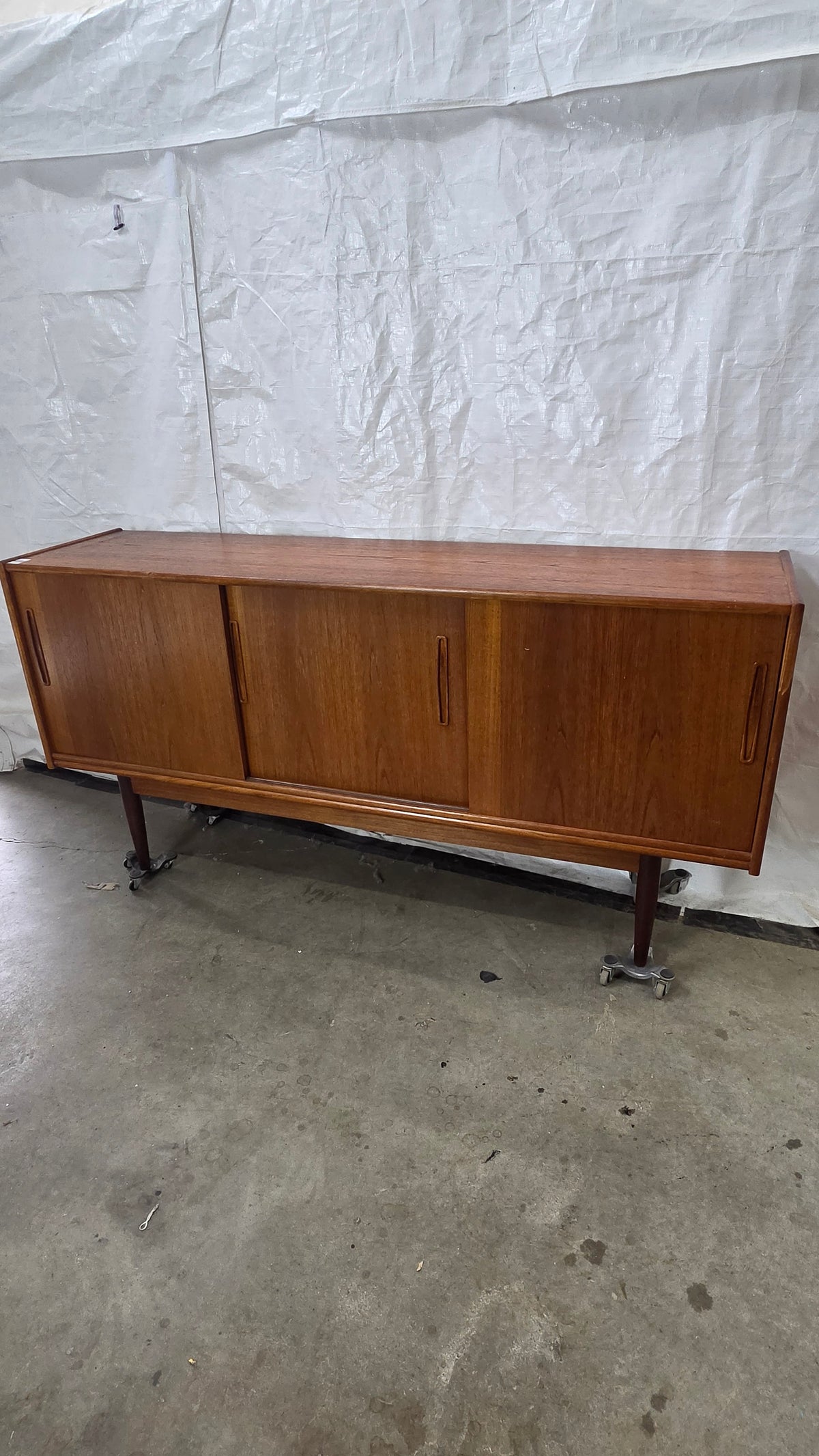 Teak Credenza with Sculptural Pulls CRDZ0526002