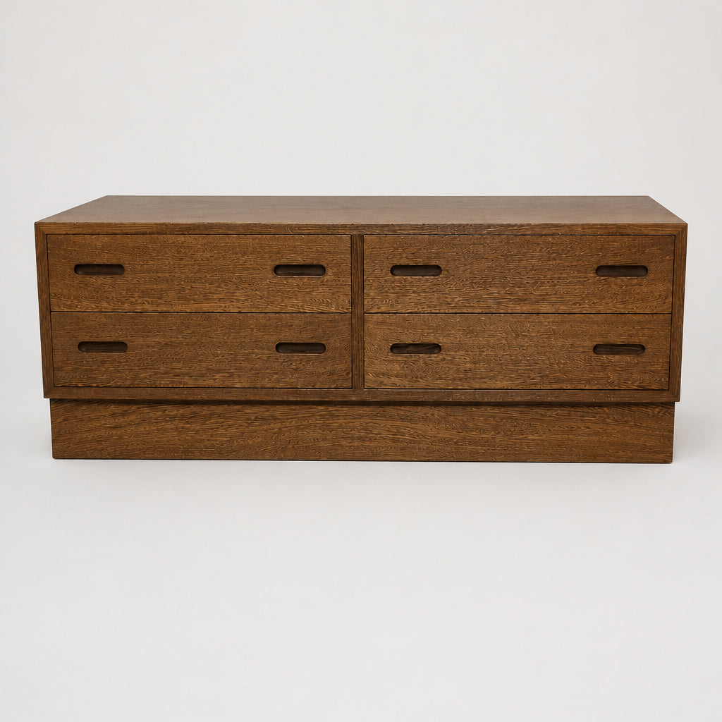 Low Teak 4 Drawer Cabinet LODR-0526-002