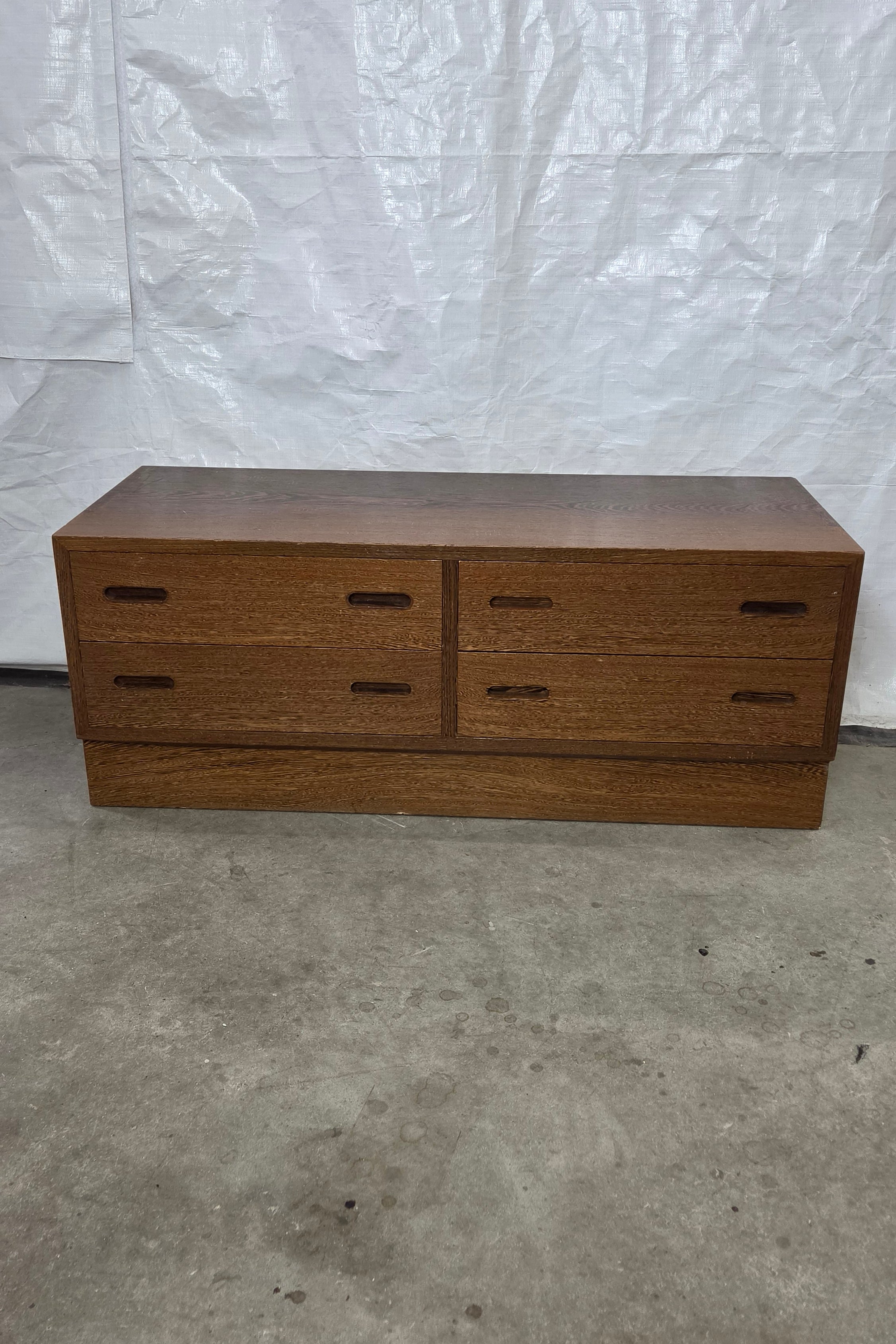 Low Teak 4 Drawer Cabinet LODR-0526-002