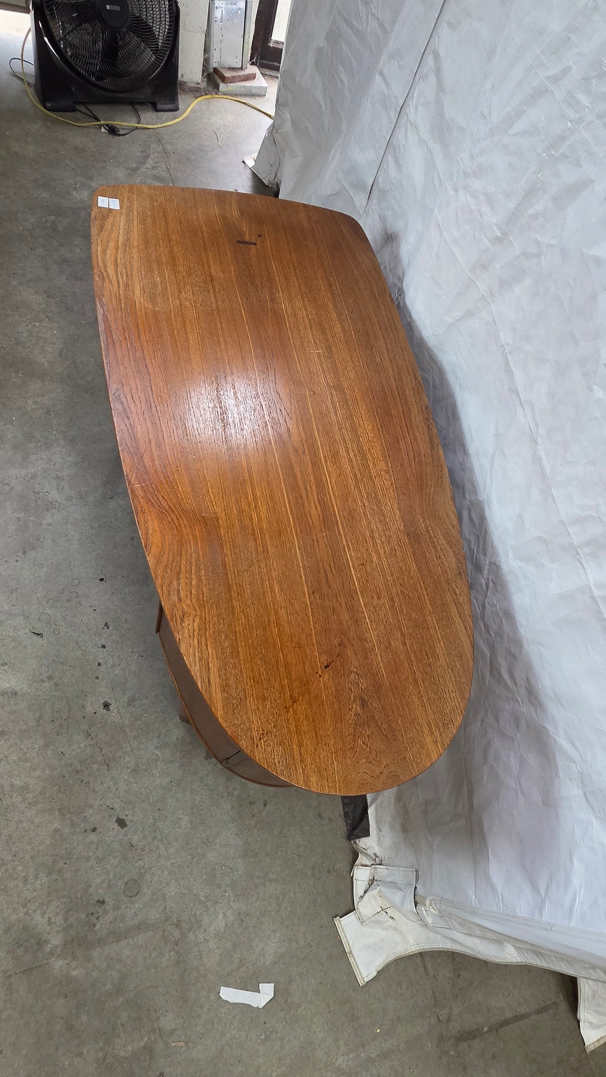 Kidney Shaped Danish Teak Desk