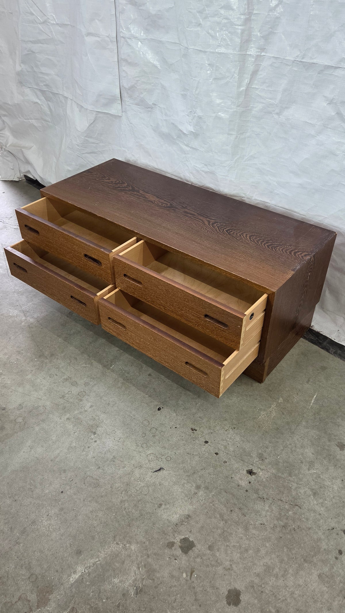 Low Teak 4 Drawer Cabinet LODR-0526-002
