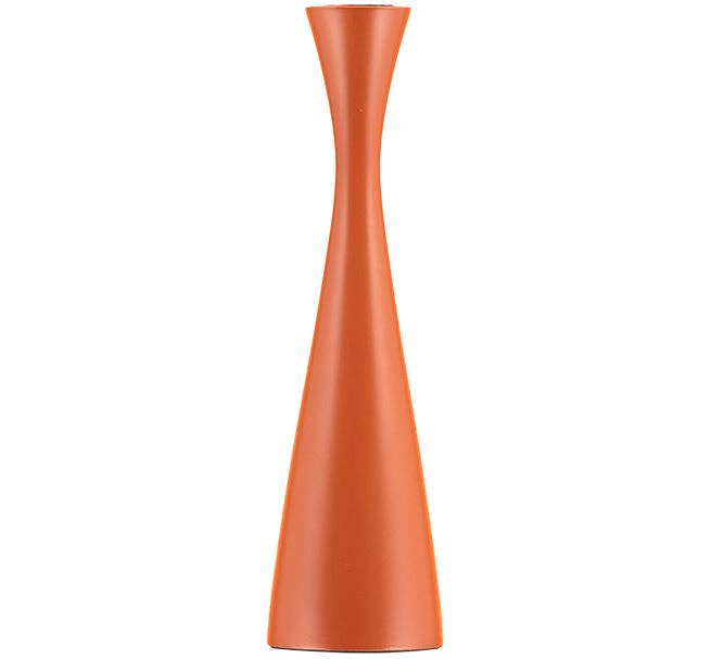BRITISH COLOUR STANDARD - 25cm H / 9.8'' H  Tall Rust Candleholder