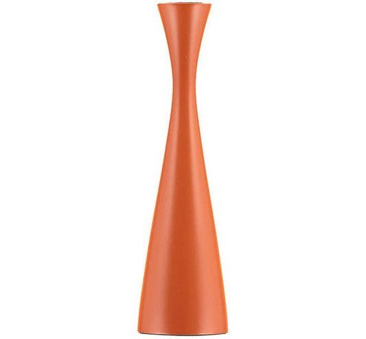 BRITISH COLOUR STANDARD - 25cm H / 9.8'' H  Tall Rust Candleholder