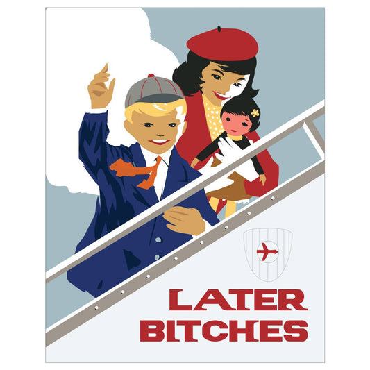 2.5'' x 3.5'' Later Bitches Boy Magnet - Vintage MC