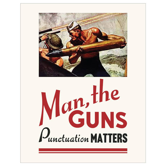 2.5'' x 3.5'' Man, the Guns Magnet - Vintage MC