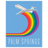 2.5'' x 3.5'' Palm Springs Rainbow Flight Magnet - Vintage MC