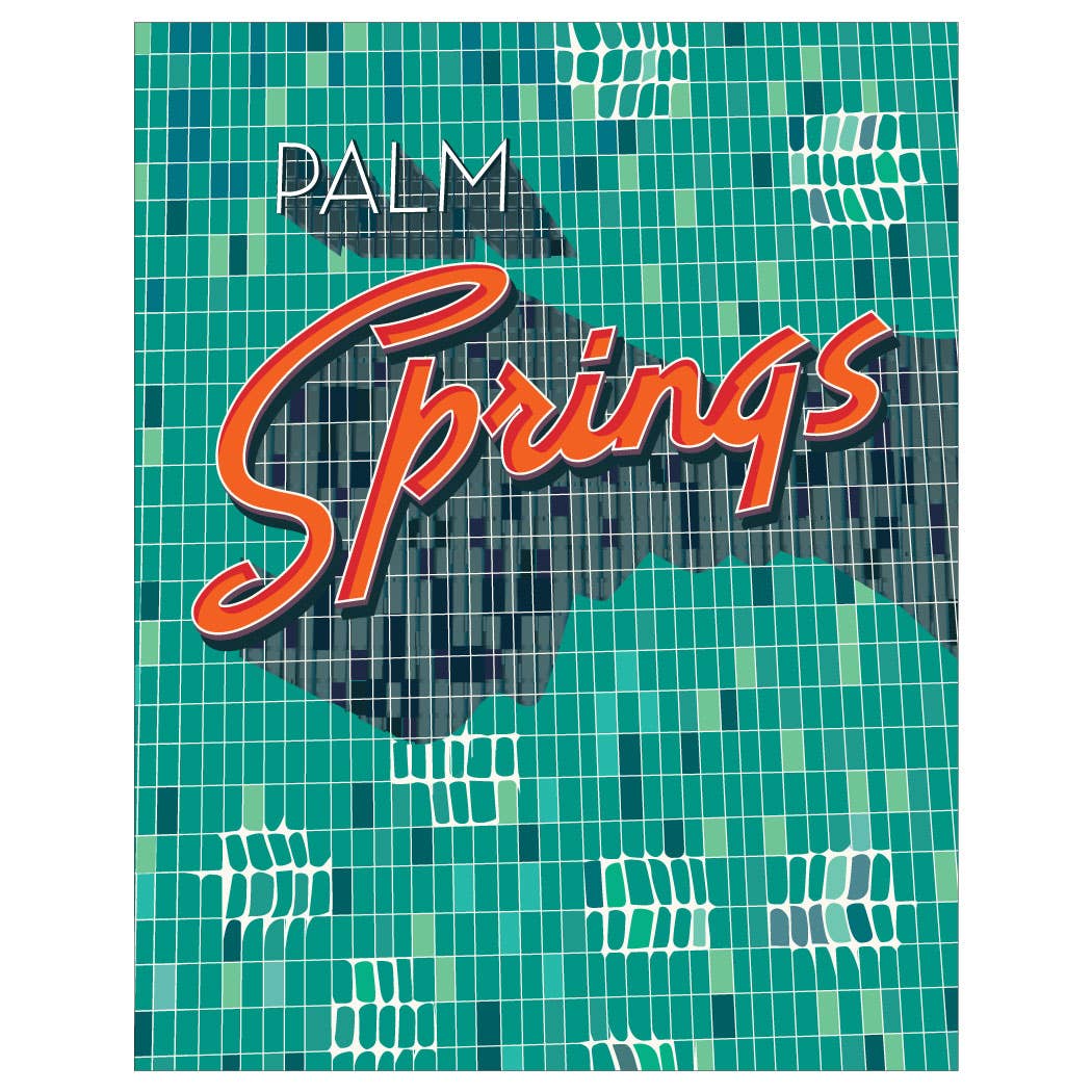 2.5'' x 3.5'' Palm Springs Sign Magnet - Vintage MC