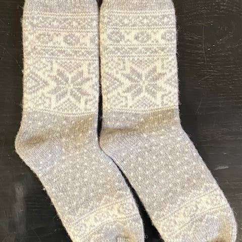 Wool Wear of Scandinavia Nordic Wool Socks WW50 Lt Grey