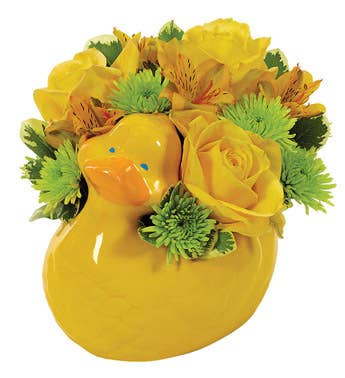 Planter, Yellow Duck  Item # 15382