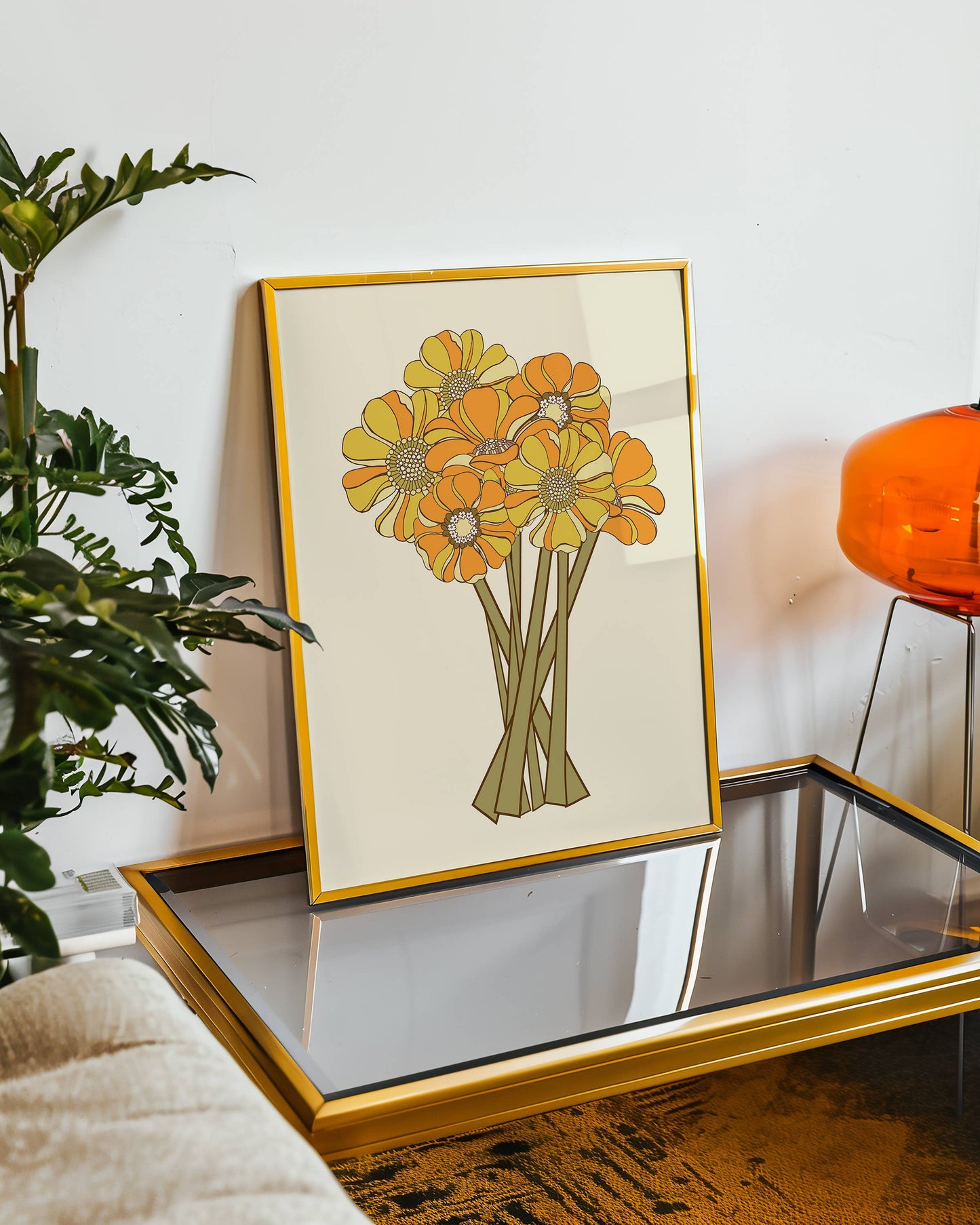 Retro Bouquet Print