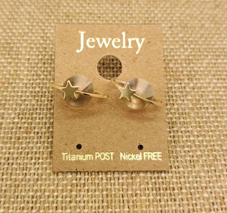 Planet Design Post Earrings