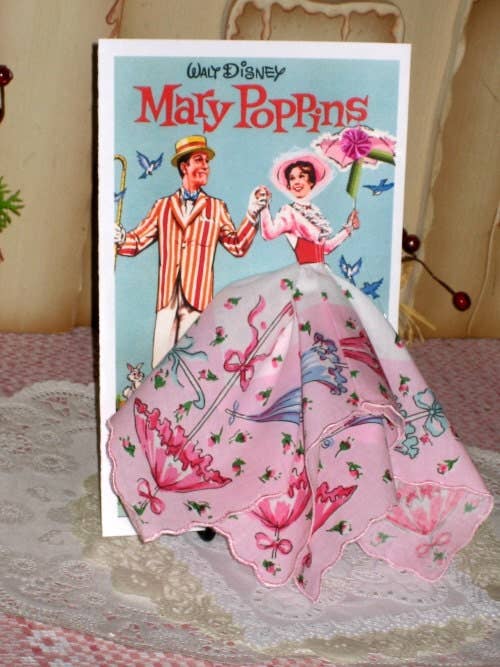 Mary Poppins Hanky Card