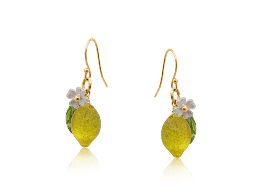 Yellow Santorini Lemon Drop Earrings