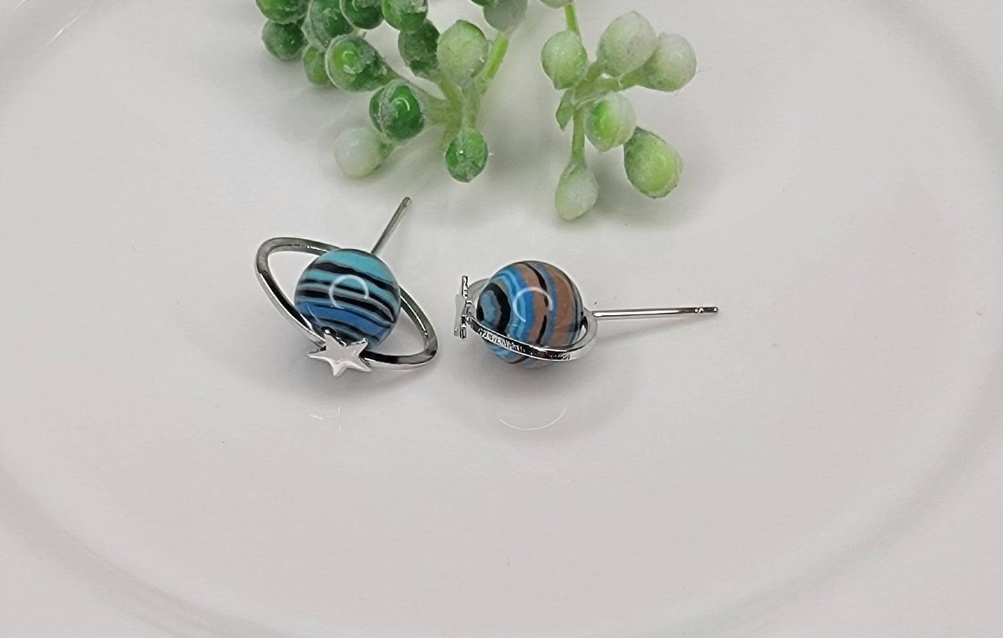Planet Design Post Earrings