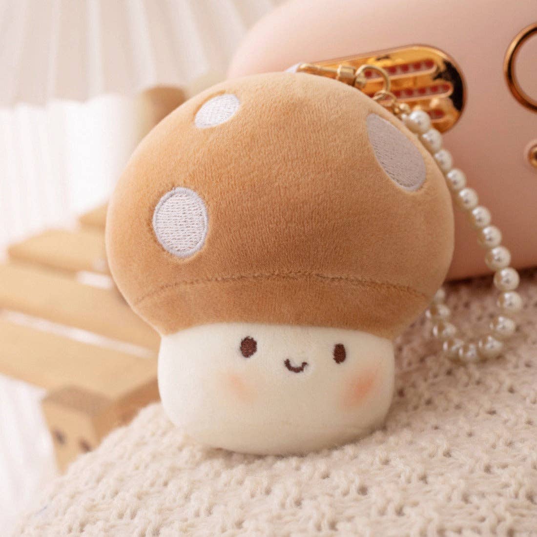 Koco - Macaron-Colored Mushroom Keychain